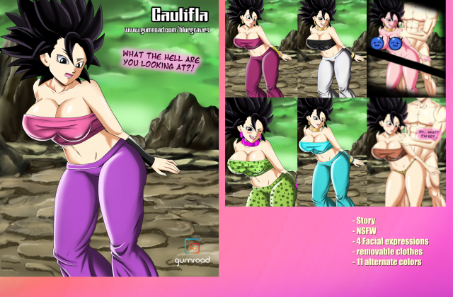 android 21+caulifla+cavewoman+cell (dragon ball)+kefla+majin+majin android 21