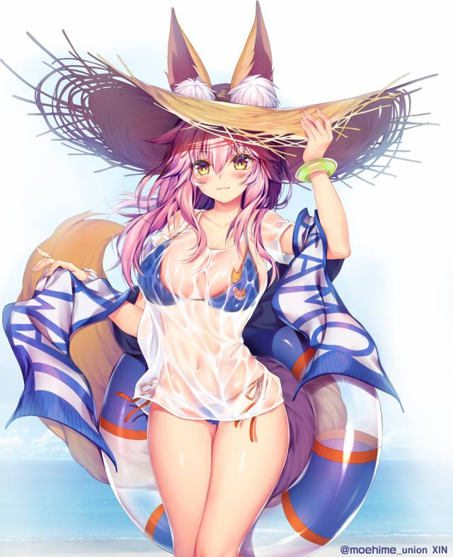 tamamo (fate) (all)+tamamo no mae (fate)+tamamo no mae (swimsuit lancer) (fate)