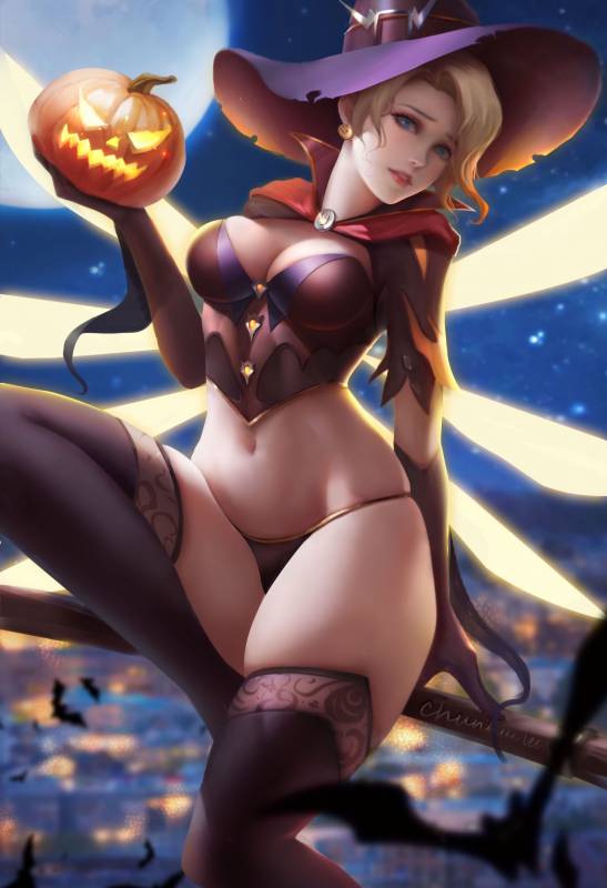 mercy (overwatch)+witch mercy