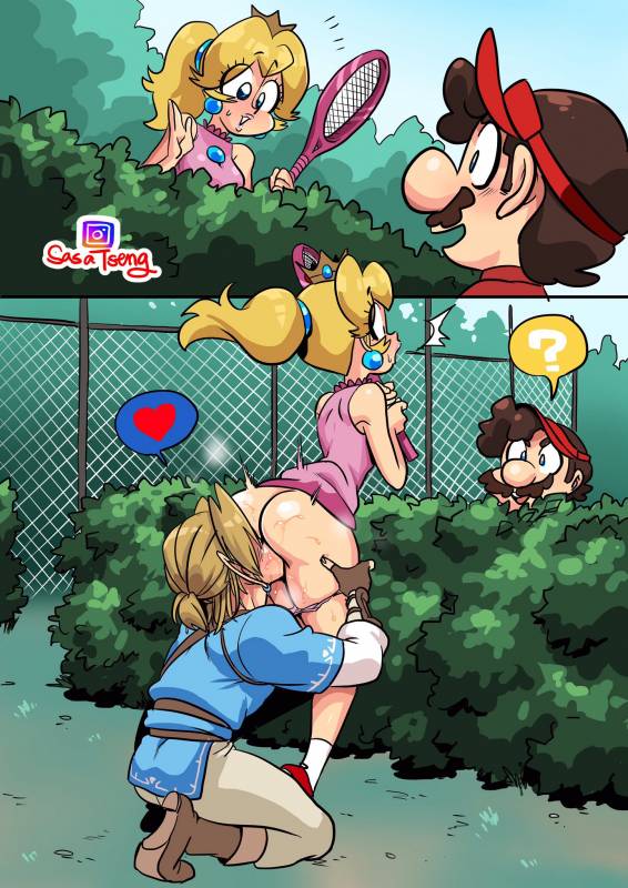 link+mario+princess peach