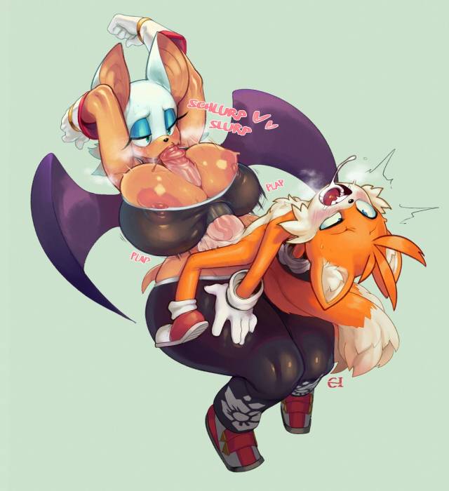 rouge the bat+tails (sonic)