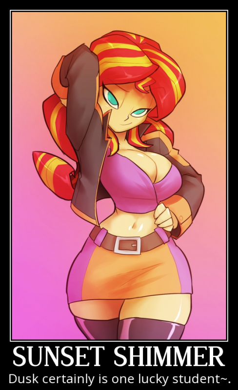 sunset shimmer+twilight sparkle