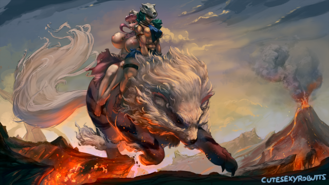 arcanine+joy (pokemon)+junsaa (pokemon)