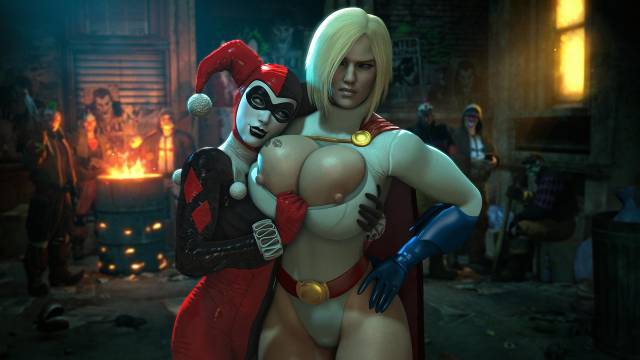 harley quinn+karen starr+power girl