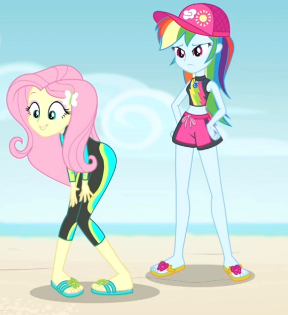 fluttershy+rainbow dash