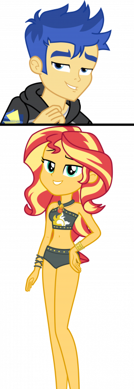 flash sentry+sunset shimmer