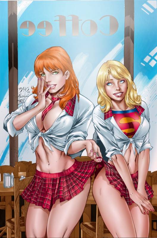 caitlin fairchild+kara zor-el+supergirl