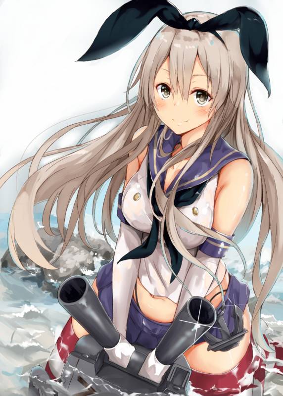 rensouhou-chan+shimakaze (kantai collection)