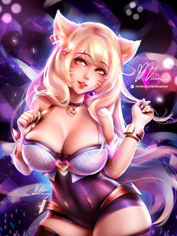 ahri+k da (league of legends)+k da ahri