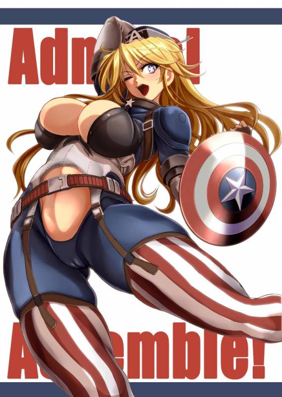 captain america+iowa (kantai collection)