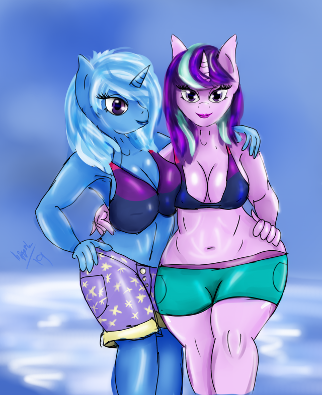 starlight glimmer+trixie