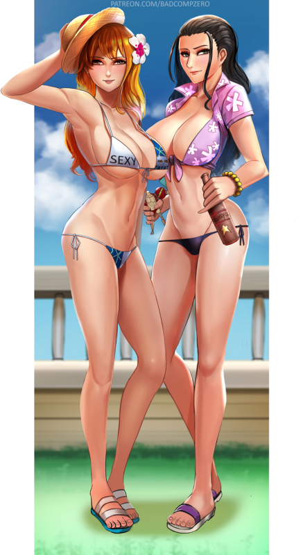 franky+nami (one piece)+nico robin