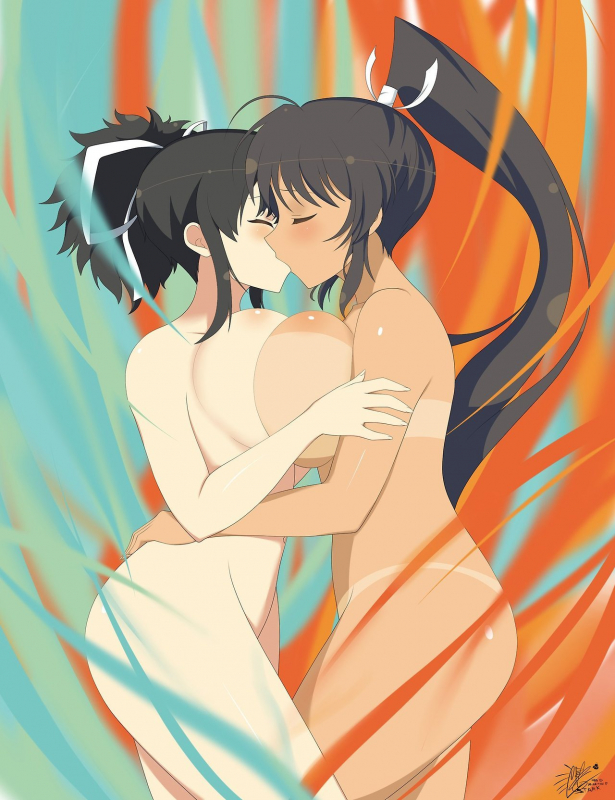 asuka (senran kagura)+homura (senran kagura)