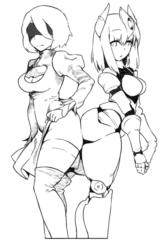 automaton (monster girl encyclopedia)+yorha no. 2 type b