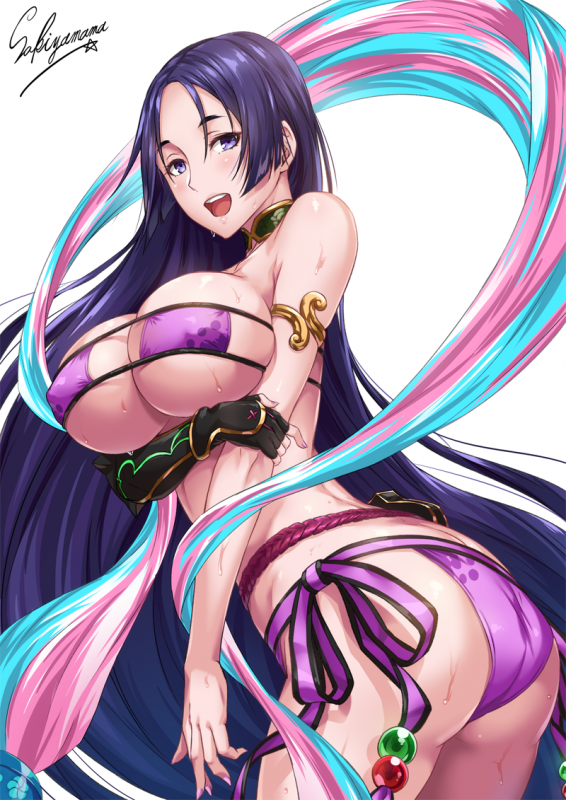 minamoto no raikou (fate grand order)+minamoto no raikou (swimsuit lancer) (fate)