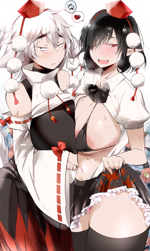 inubashiri momiji+shameimaru aya