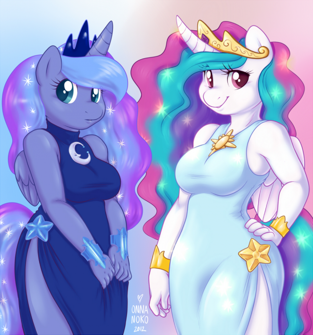 princess celestia+princess luna