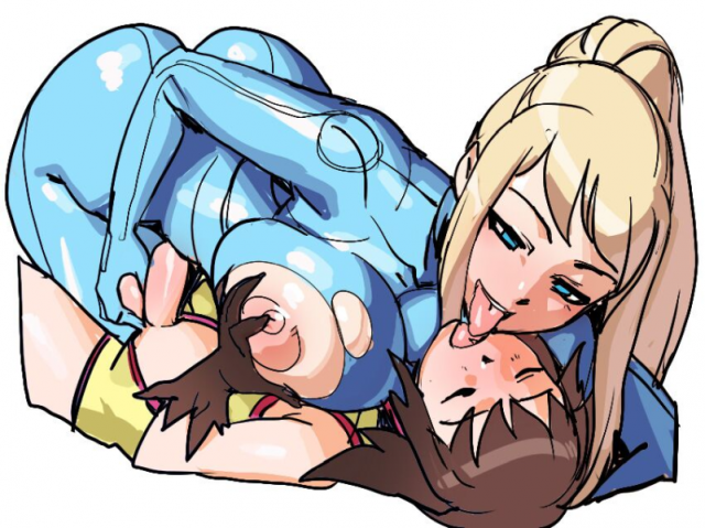 nicole (metroid)+samus aran